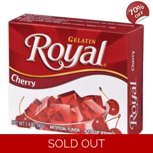 Royal Gelatin - Cherry - Gelatine Jelly Mix - 40g Box